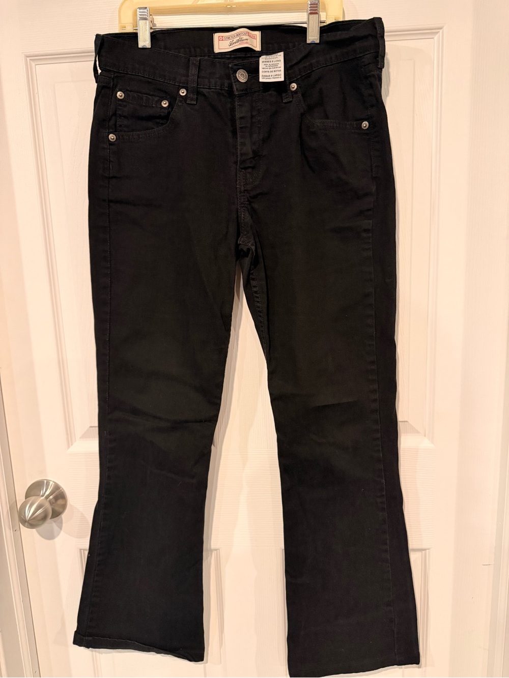 Levi's Black Bootcut Jeans for Women- 8 long